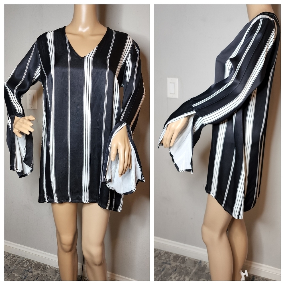 Faithfull the brand harper tunic sheen dress